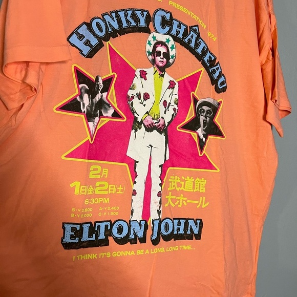 Daydreamer Elton John Honky Chateau Cotton Graphic Tee - Picture 5 of 6